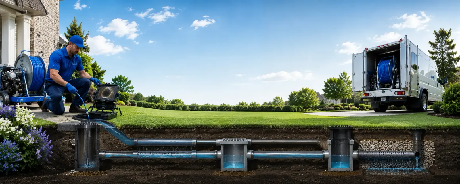Outdoor drain cleaning information for Brooks, MN